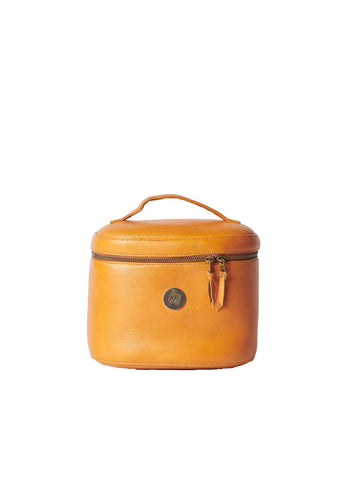 Leather best sale vanity case